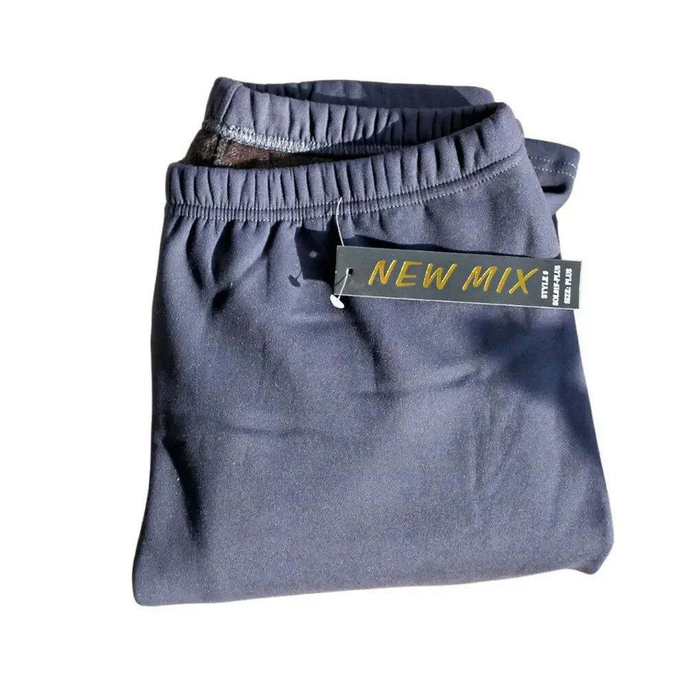 New Mix Black High Waisted Leggings Fleece Lined Yoga Loungewear - Picture 5 of 5